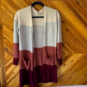 A New Day Striped Long Cardigan